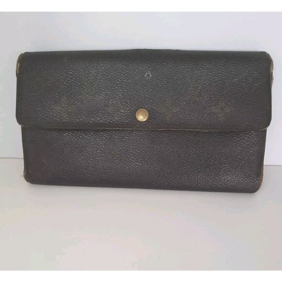 Authentic LOUIS VUITTON LV Vintage Monogram Sarah Wallet Envelope Retro Large - Picture 1 of 10